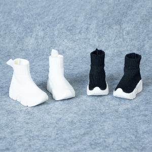 선주문  Black white socks shoes 1/4 1/3 70cm doll wear