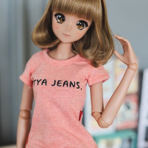 [선주문] [SD13 Girl &amp; Smart Doll] 기본 티셔츠 (라이트오렌지)