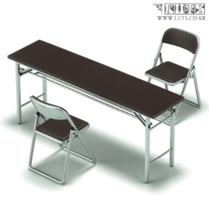 오비츠11 사이즈 1/12 미팅룸 책상,의자 세트 (책상 X2 의자 X2)