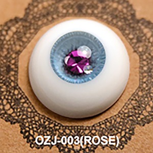 16mm half OZ Jewelry NO003 Rose